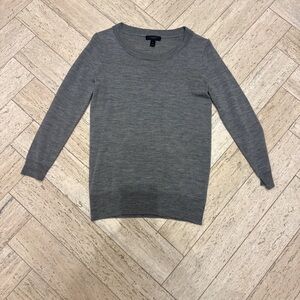 J. Crew Women's Classic Gray Crew Neck Sweater